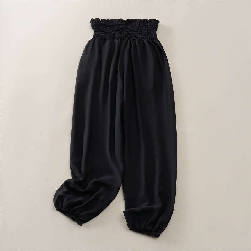 Buddha Stones Pantalon court d'été minimaliste et décontracté pour femme, avec poche - image 9