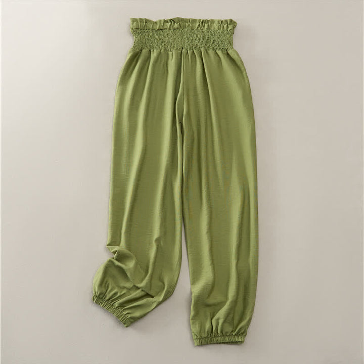 Buddha Stones Pantalon court d'été minimaliste et décontracté pour femme, avec poche - image 15