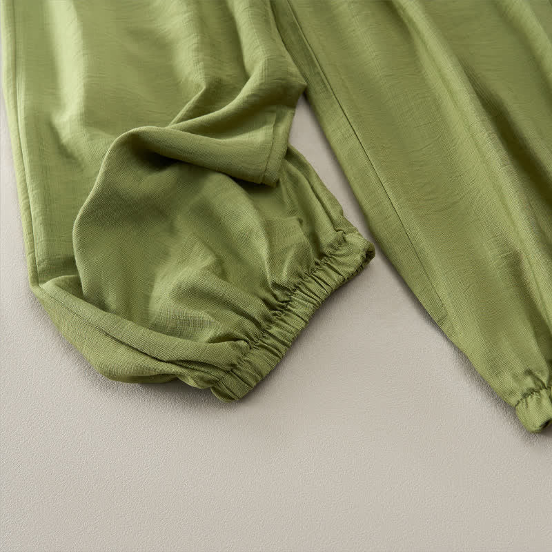 Buddha Stones Pantalon court d'été minimaliste et décontracté pour femme, avec poche - image 20