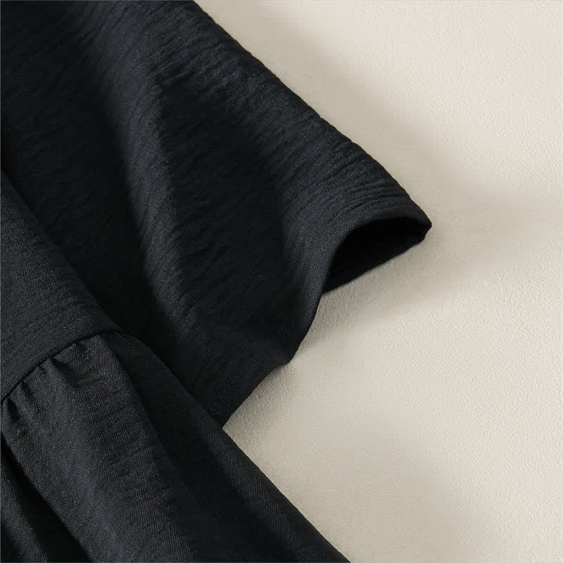 Robe d'été minimaliste et décontractée à manches courtes pour femme, avec poche , Buddha Stones - image 12