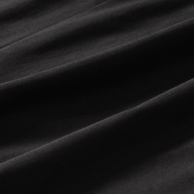 Buddha Stones Robe d'été minimaliste, simple, unie, à manches courtes et poches pour femme - image 11