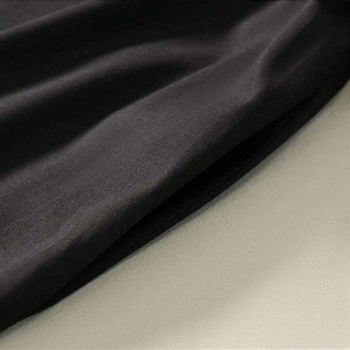 Buddha Stones Robe d'été minimaliste, simple, unie, à manches courtes et poches pour femme - image 16