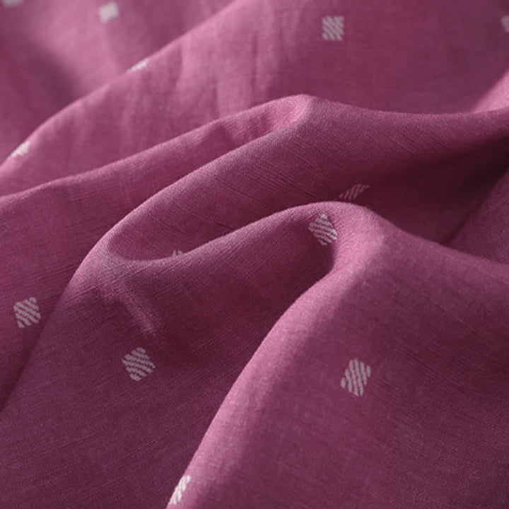Buddha Stones Robe d'été élégante et décontractée à pois, sans manches, avec cordon de serrage et poches, pour femme. - image 10