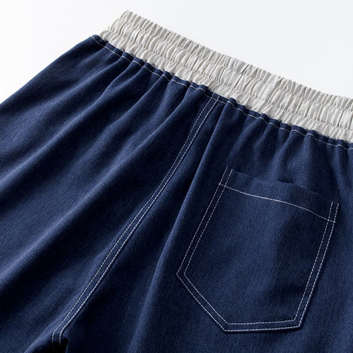 Short d'été décontracté et sportif pour homme, à cordon de serrage, couleur unie, avec poche , Buddha Stones - image 6