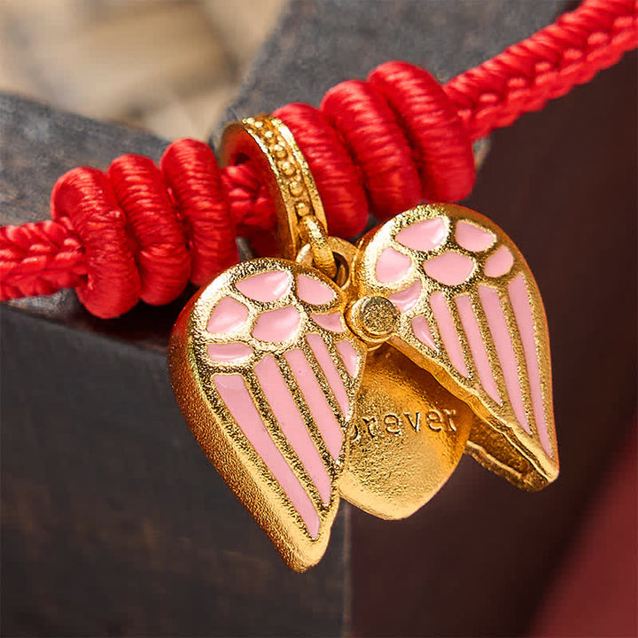 Buddha Stones Bracelet porte-bonheur en forme de cœur tressé à la main avec un cordon rouge - image 16
