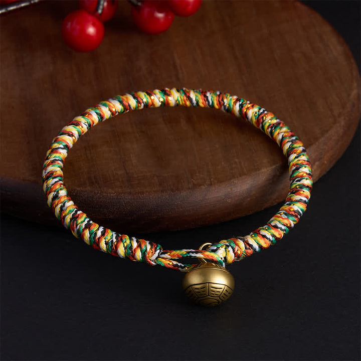 Buddha Stones Bracelet tressé Lotus Balance en ficelle colorée tissée à la main - image 3