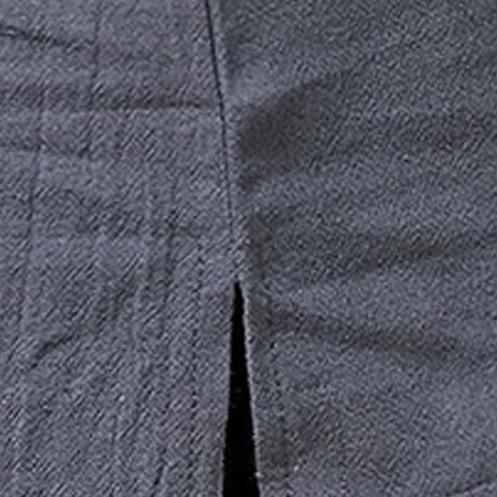 Buddha Stones Chemises à manches courtes pour hommes, style Tang, avec broderie grenouille et motif gourde, couleur unie - image 22