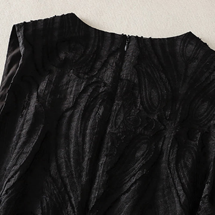 Buddha Stones Robe d'été sans manches pour femme, coupe élégante, décontractée et minimaliste, col en V, poches - image 13