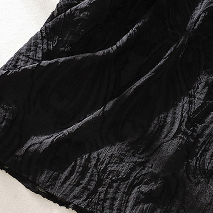 Buddha Stones Robe d'été sans manches pour femme, coupe élégante, décontractée et minimaliste, col en V, poches - image 16