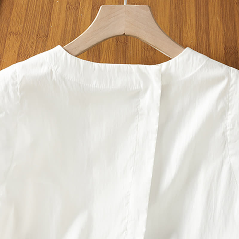 Buddha Stones Débardeur d'été minimaliste uni à dos asymétrique pour femme - image 12