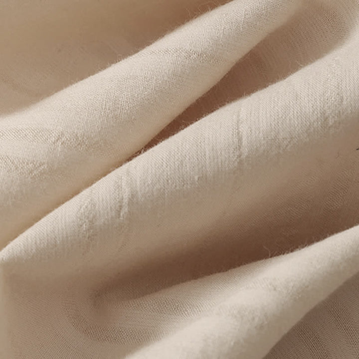 Buddha Stones Robe d'été minimaliste décontractée à col rond et manches courtes pour femme, avec poches - image 8