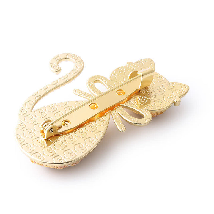 Buddha Stones Broche de pureté en brocart Pearl Song pour chat avec nœud papillon - image 6