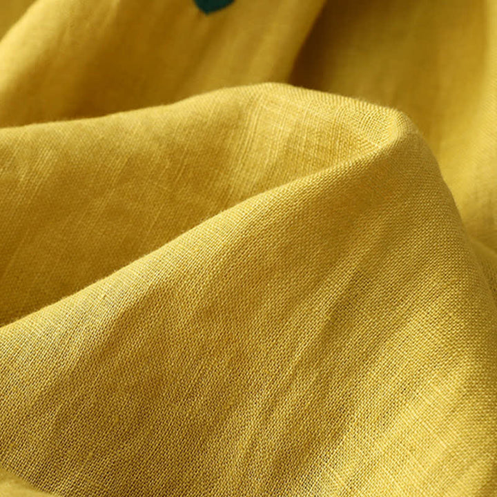 Buddha Stones Robe d'été bohème décontractée à manches courtes et poches, avec cordon de serrage et motif à pois abstraits. - image 11