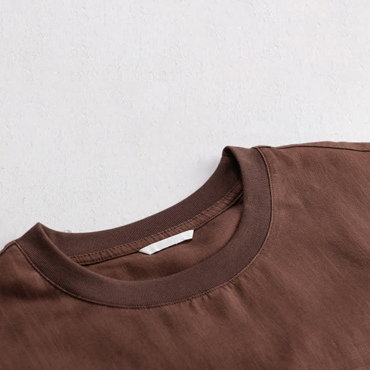 Buddha Stones T-shirts d'été minimalistes et décontractés pour hommes, à manches courtes et poches plaquées. - image 15