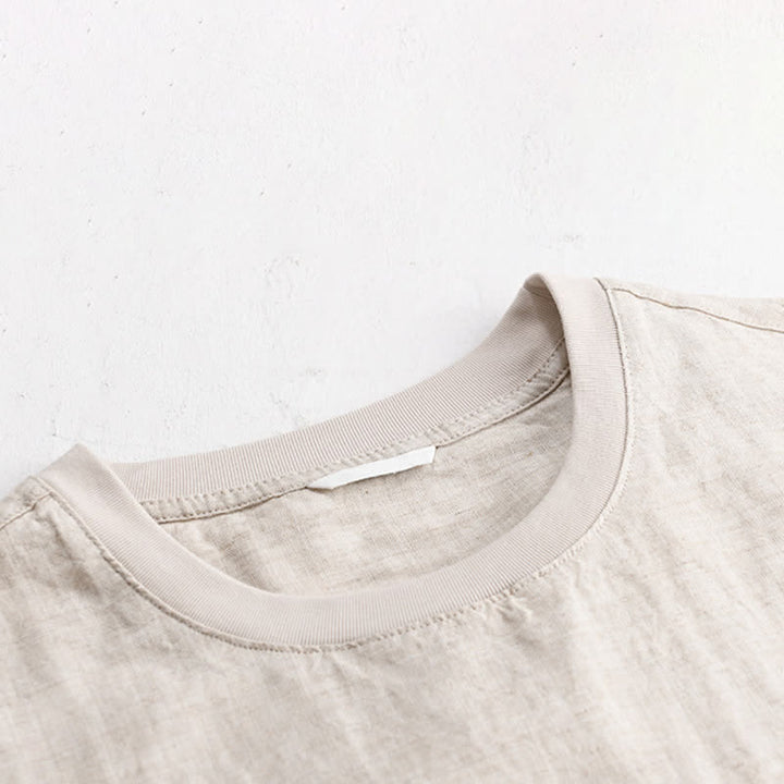 Buddha Stones T-shirts d'été minimalistes et décontractés pour hommes, à manches courtes et poches plaquées. - image 3