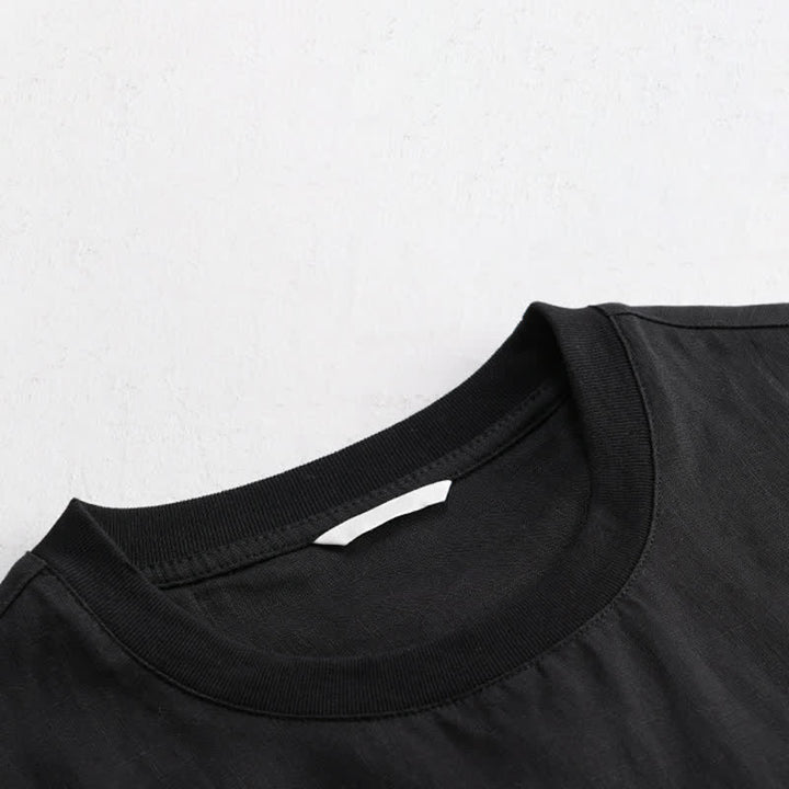 Buddha Stones T-shirts d'été minimalistes et décontractés pour hommes, à manches courtes et poches plaquées. - image 9