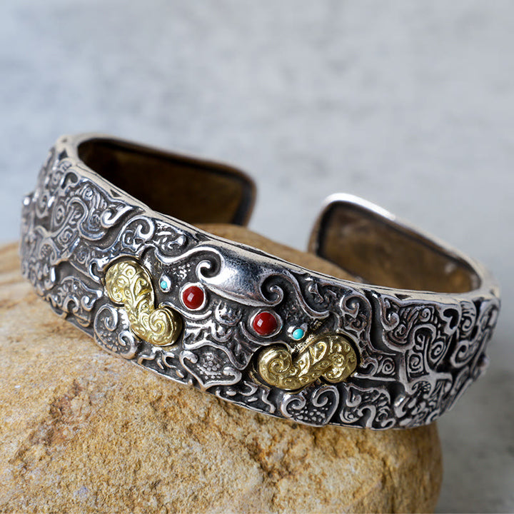 Bracelet de bénédiction PiXiu gravé avec Buddha Stones FengShui