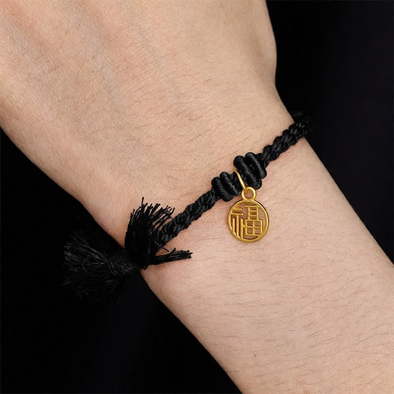 Buddha Stones Bracelet en cuivre, lotus et cordon rouge, symbole de nouveau départ - image 18