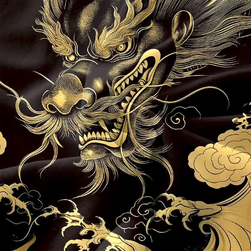 Buddha Stones Robe midi d'été décontractée pour femme, sans manches, à motif de dragon et de nuage d'inspiration orientale, avec poches - image 3