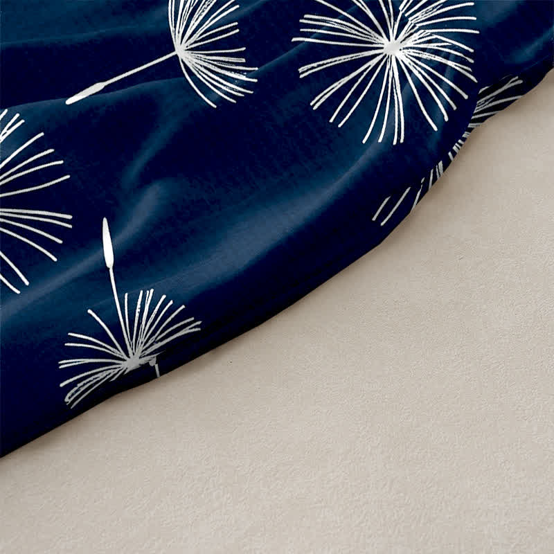 Buddha Stones Robe midi d'été décontractée pour femme, à motif pissenlit en fleurs, sans manches et avec poches - image 2