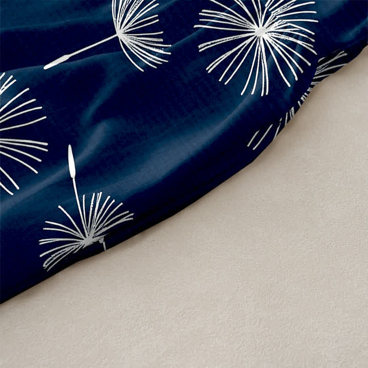 Buddha Stones Robe midi d'été décontractée pour femme, à motif pissenlit en fleurs, sans manches et avec poches - image 2