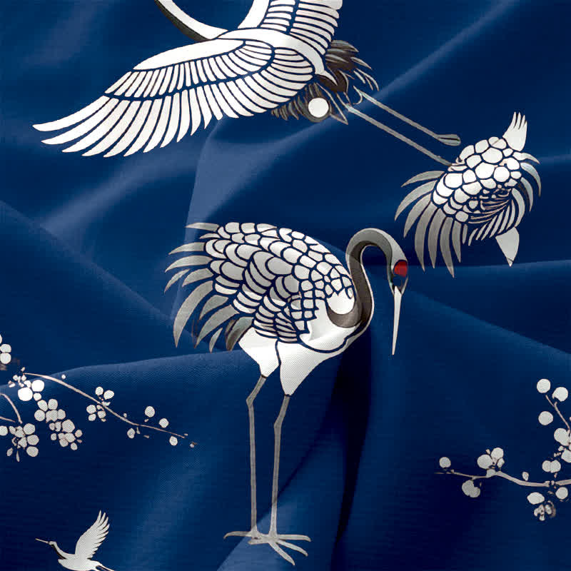 Buddha Stones Robe midi d'été décontractée pour femme, à motif de fleurs de grue, sans manches et avec poches - image 11