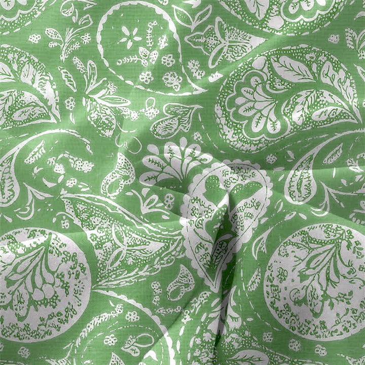 Buddha Stones Robe midi d'été décontractée blanche à motif floral médaillon, sans manches et avec poches, pour femme - image 3