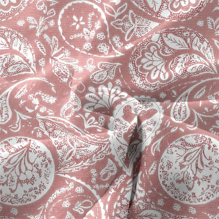 Buddha Stones Robe midi d'été décontractée blanche à motif floral médaillon, sans manches et avec poches, pour femme - image 11