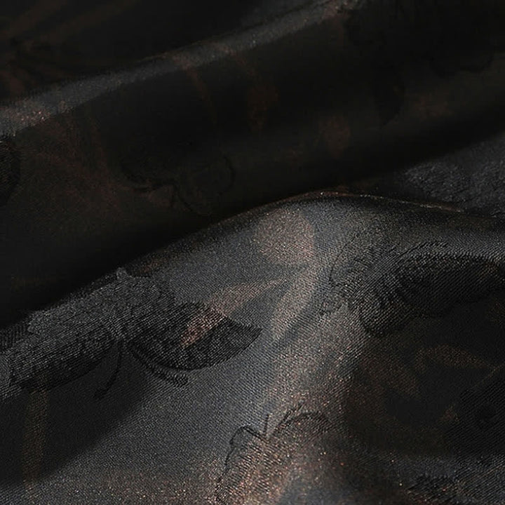 Buddha Stones Chemises à manches courtes pour hommes, style Tang, décontractées, col mandarin, motif papillon en bambou, printemps-été - image 10