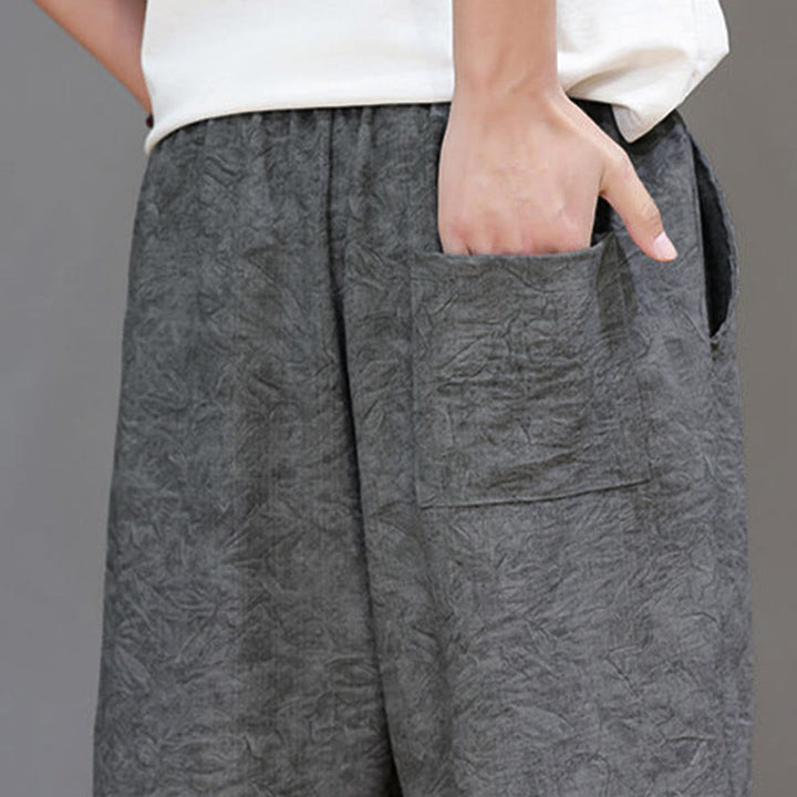 Buddha Stones Short d'été bohème décontracté pour homme, à cordon de serrage et imprimé abstrait, avec poche - image 22