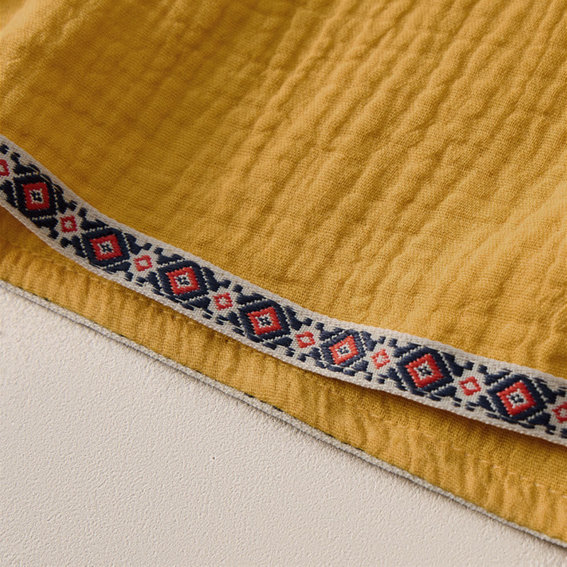 Short bermuda géométrique d'été style bohème décontracté avec cordon de serrage et poches pour homme , Buddha Stones - image 19