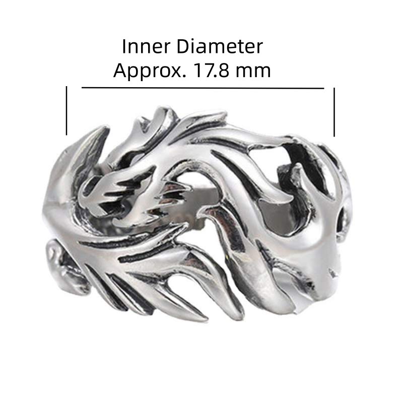 Bague ajustable avec force de protection et motif dragon et Buddha Stones - image 2