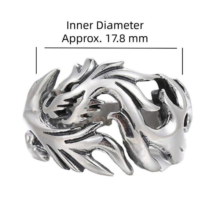 Bague ajustable avec force de protection et motif dragon et Buddha Stones - image 2