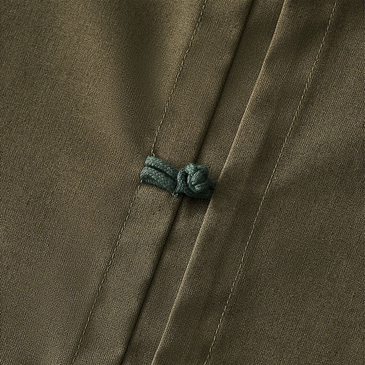 Buddha Stones Chemises à manches longues pour hommes, style Tang, décontractées, à boutons grenouille, unies, printemps-été - image 16