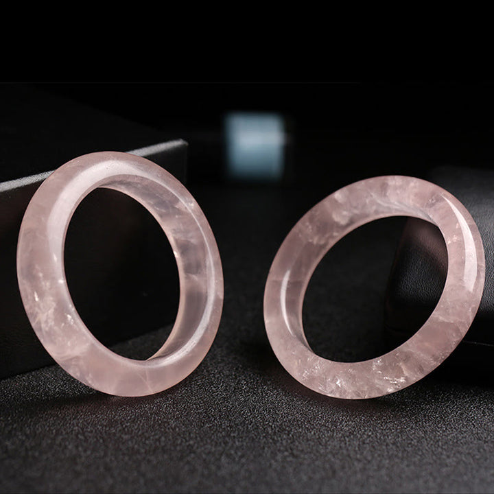 Bracelet de soins et d'amour en quartz rose naturel Buddha Stones - image 5