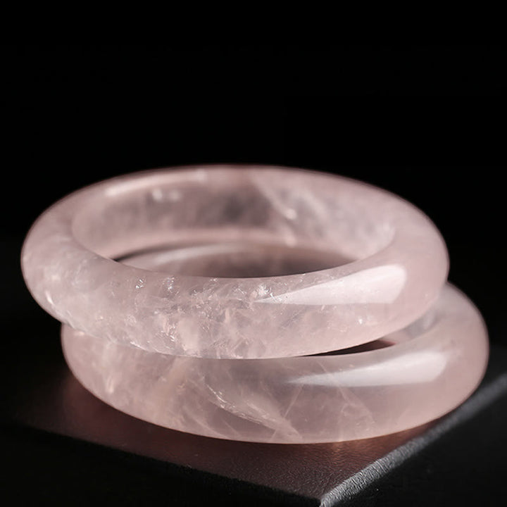 Bracelet de soins et d'amour en quartz rose naturel Buddha Stones - image 9