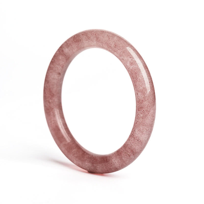 Bracelet de guérison d'amour en quartz fraise naturel Buddha Stones - image 9