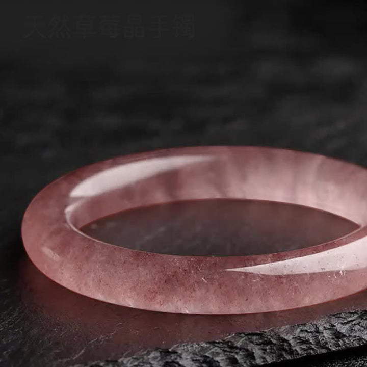 Bracelet de guérison d'amour en quartz fraise naturel Buddha Stones - image 6