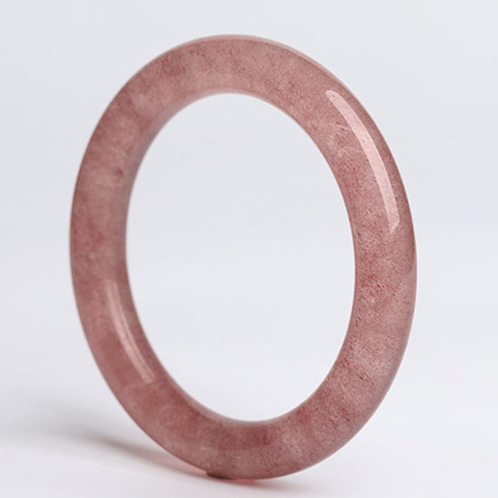Bracelet de guérison d'amour en quartz fraise naturel Buddha Stones - image 8