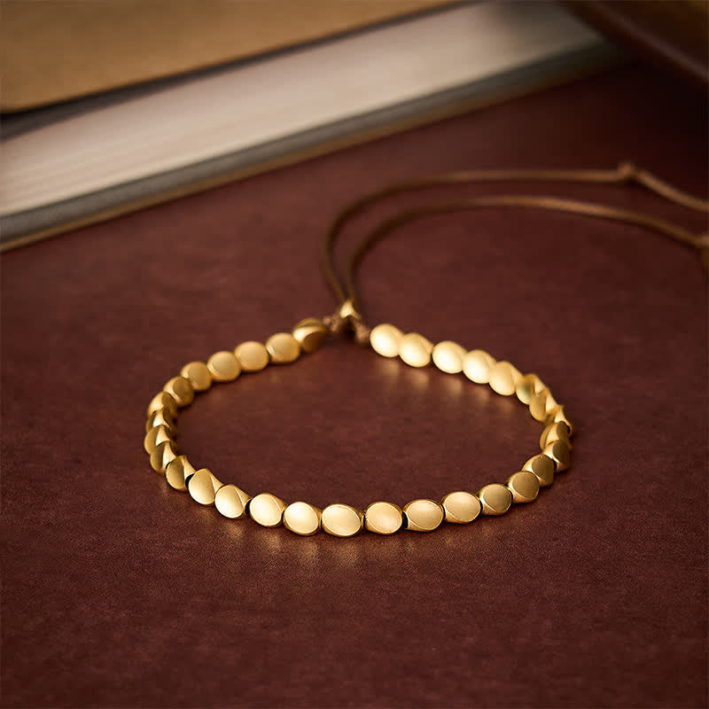 Buddha Stones Bracelet d'équilibre en perles de cuivre de forme irrégulière - image 2