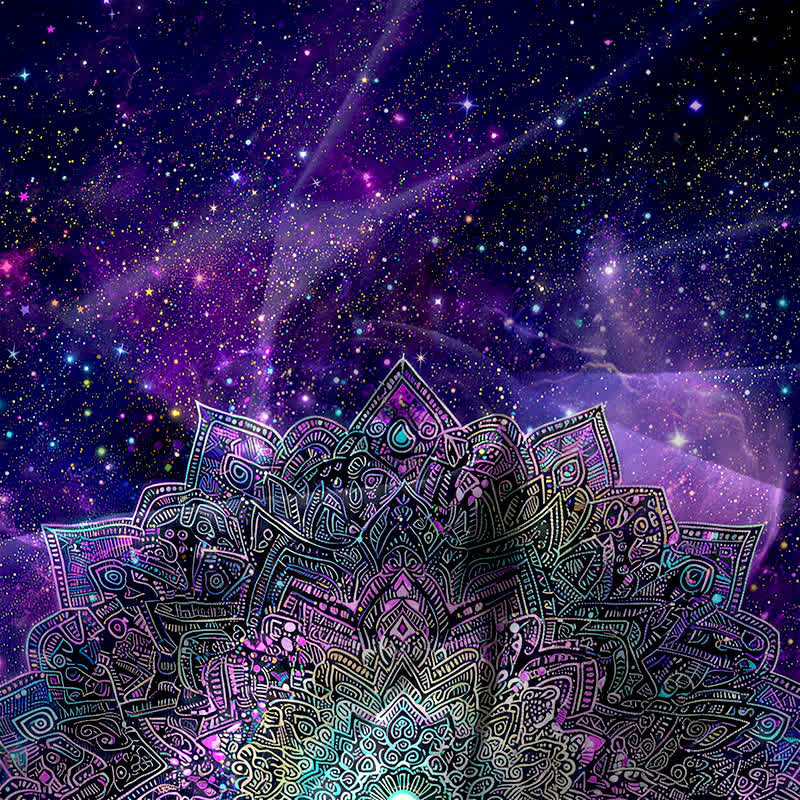 Buddha Stones Robe midi d'été décontractée pour femme, sans manches, à motif mandala cosmique et galaxie, avec poches - image 3