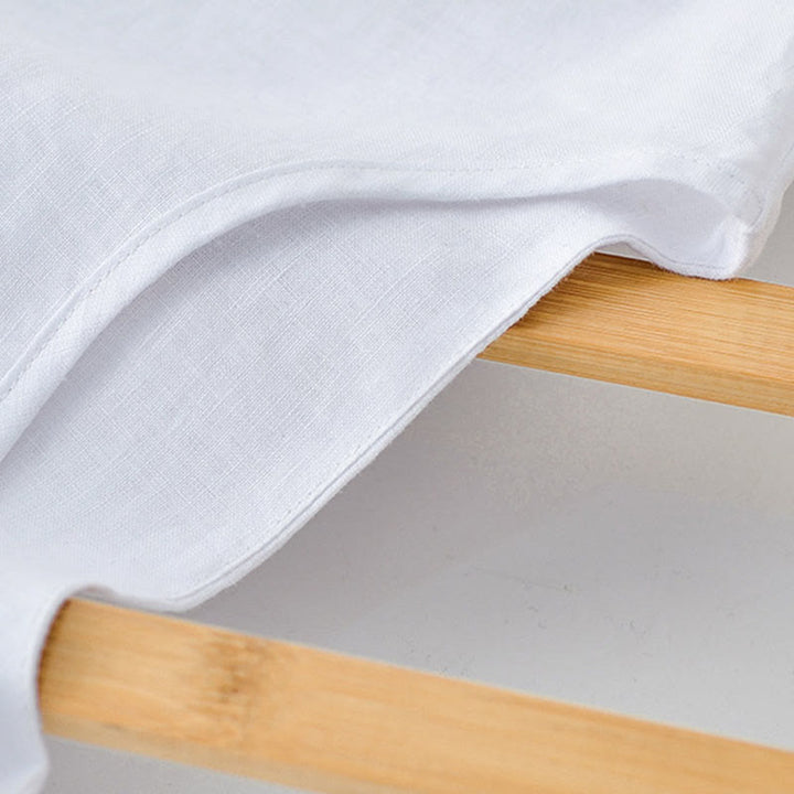 Buddha Stones T-shirts d'été minimalistes à col rond pour hommes, manches courtes et poche plaquée - image 12