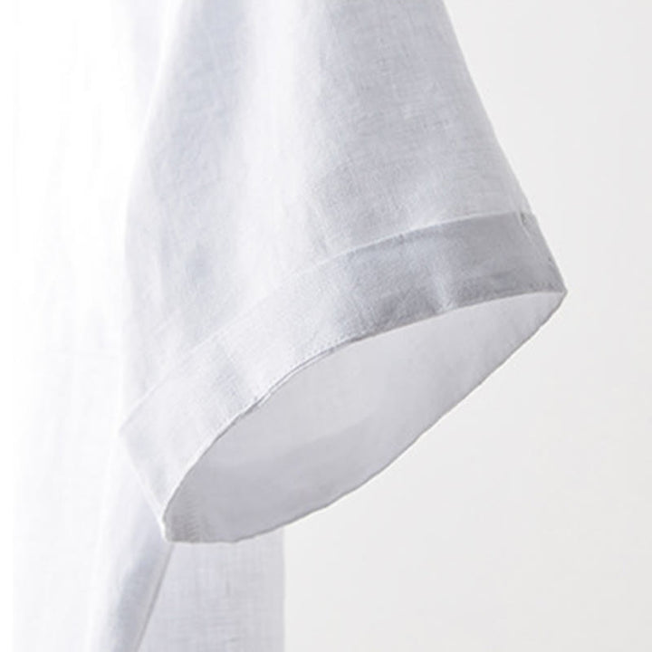 Buddha Stones T-shirts d'été minimalistes à col rond pour hommes, manches courtes et poche plaquée - image 15