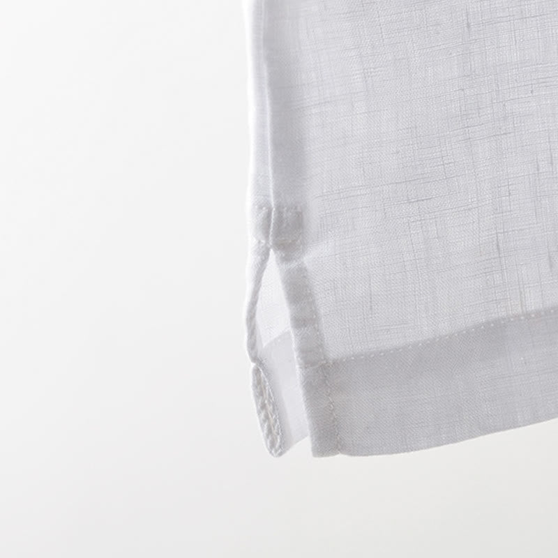 Buddha Stones T-shirts d'été minimalistes à col rond pour hommes, manches courtes et poche plaquée - image 17