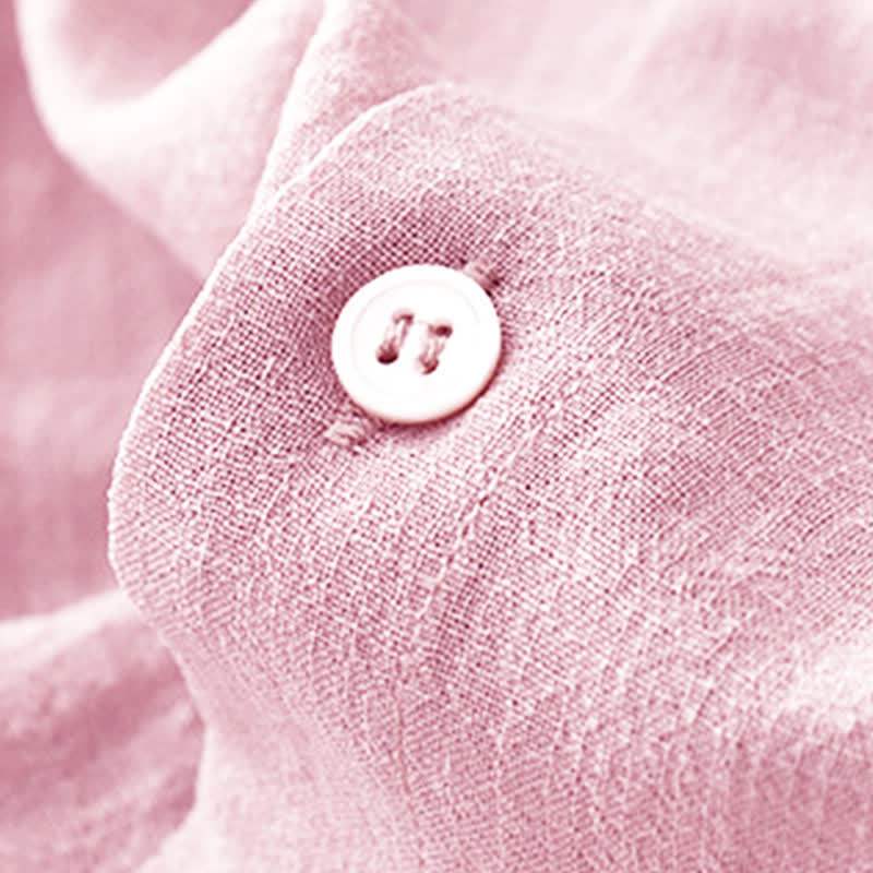 Buddha Stones Débardeur uni à boutons, style minimaliste et décontracté, pour femme. Chemise sans manches. - image 16