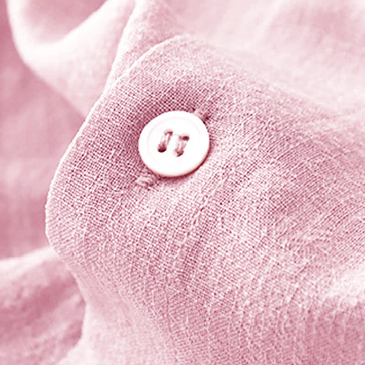 Buddha Stones Débardeur uni à boutons, style minimaliste et décontracté, pour femme. Chemise sans manches. - image 16