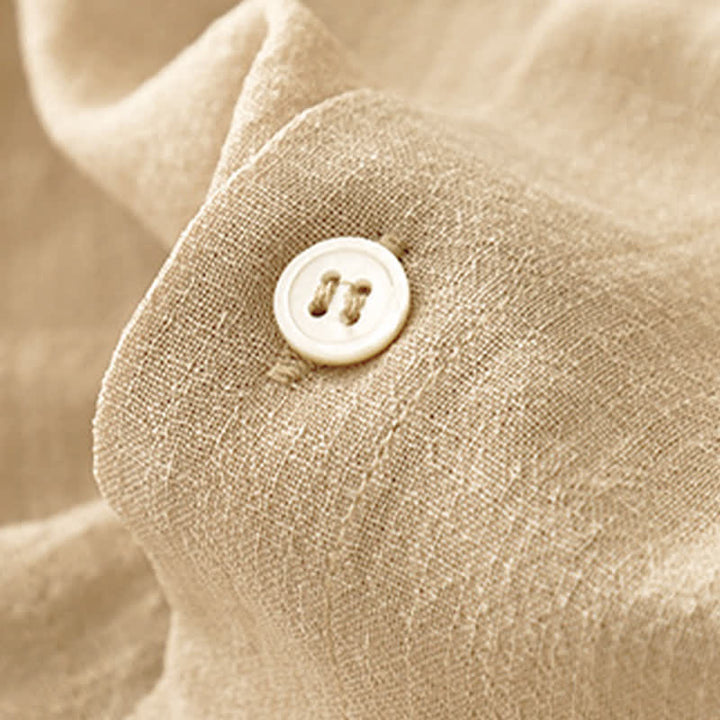Buddha Stones Débardeur uni à boutons, style minimaliste et décontracté, pour femme. Chemise sans manches. - image 6
