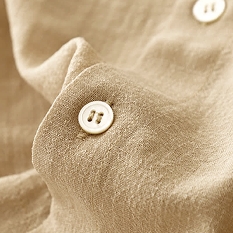 Buddha Stones Débardeur uni à boutons, style minimaliste et décontracté, pour femme. Chemise sans manches. - image 5
