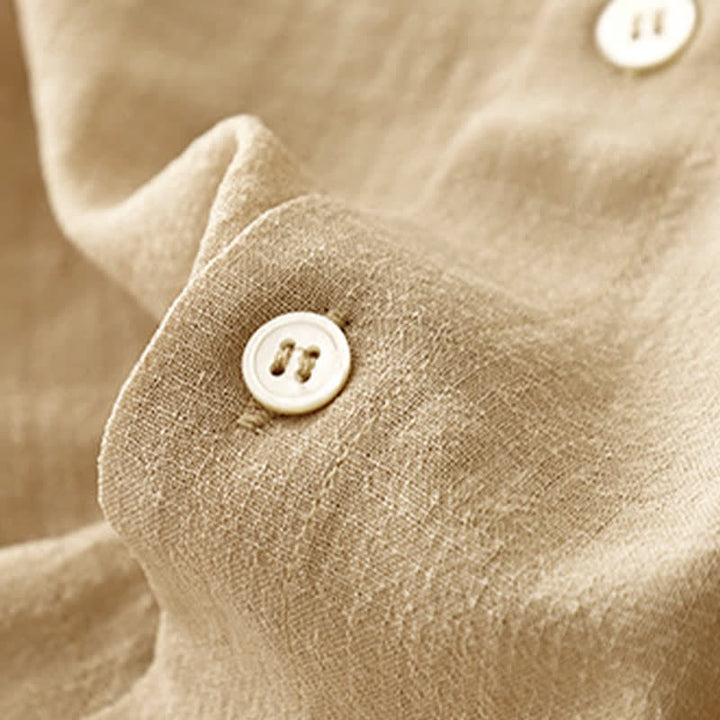 Buddha Stones Débardeur uni à boutons, style minimaliste et décontracté, pour femme. Chemise sans manches. - image 5