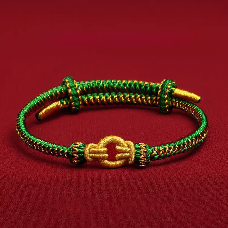 Buddha Stones Bracelet tressé porte-bonheur à nœud rouge du zodiaque chinois - Lapin - Tour de poignet : 14–20 cm - image 13